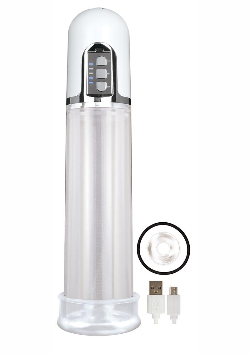 Load image into Gallery viewer, Electric Pump Rechargeable Penis Pump - Clear
