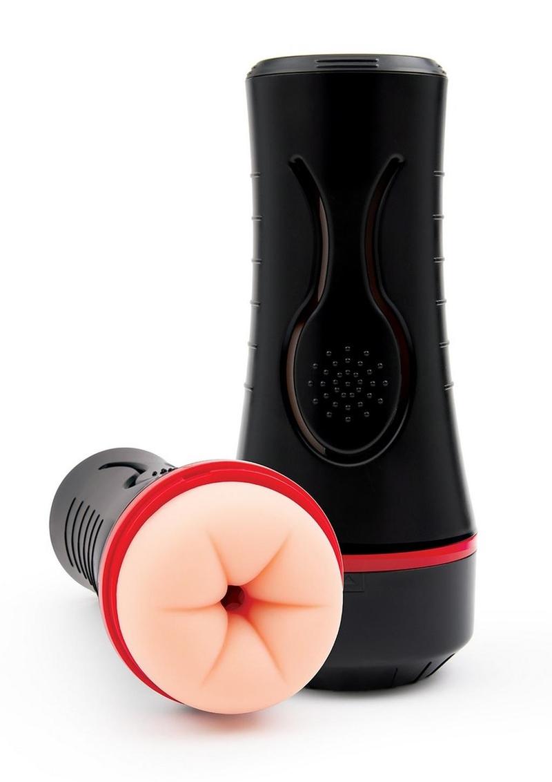 Load image into Gallery viewer, Envy Toys Squeezable Rear Clutch Vibrating Discreet Backdoor Stroker - Black

