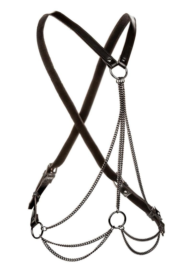 Load image into Gallery viewer, Euphoria Collection Multi Chain Harness - Black - Plus Size
