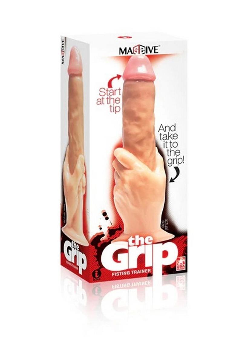 Load image into Gallery viewer, Falcon The Grip Fisting Trainer Realistic Cock In Hand Dildo - Vanilla - 14in
