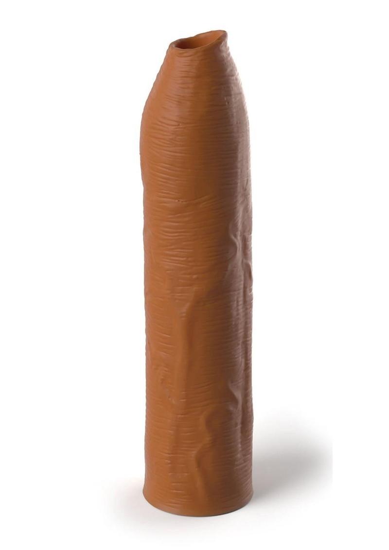 Load image into Gallery viewer, Fantasy X-Tensions Elite Silicone Uncut Extension Sleeve - Caramel - 7in
