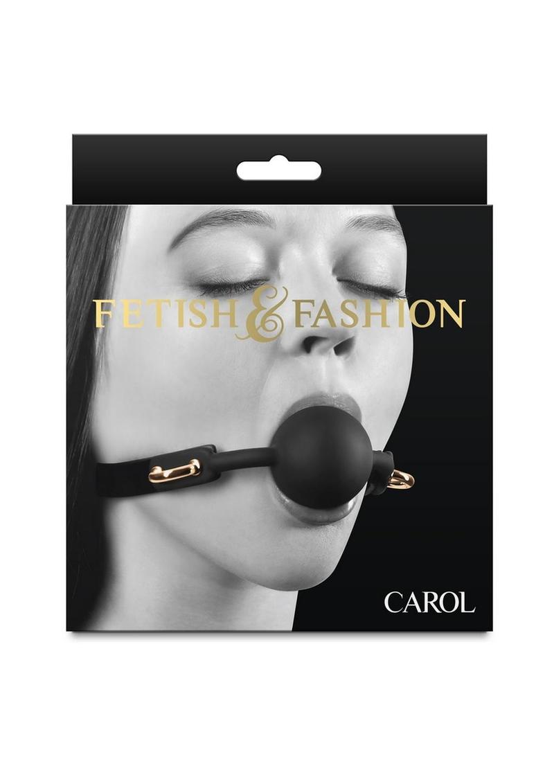 Load image into Gallery viewer, Fetish and Fashion Carol Silicone Ball Gag - Black
