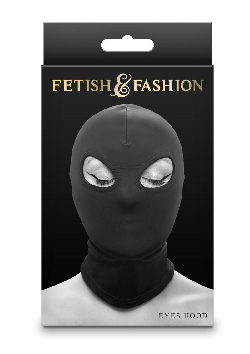 Load image into Gallery viewer, Fetish and Fashion Eyes Hood - Black - One Size
