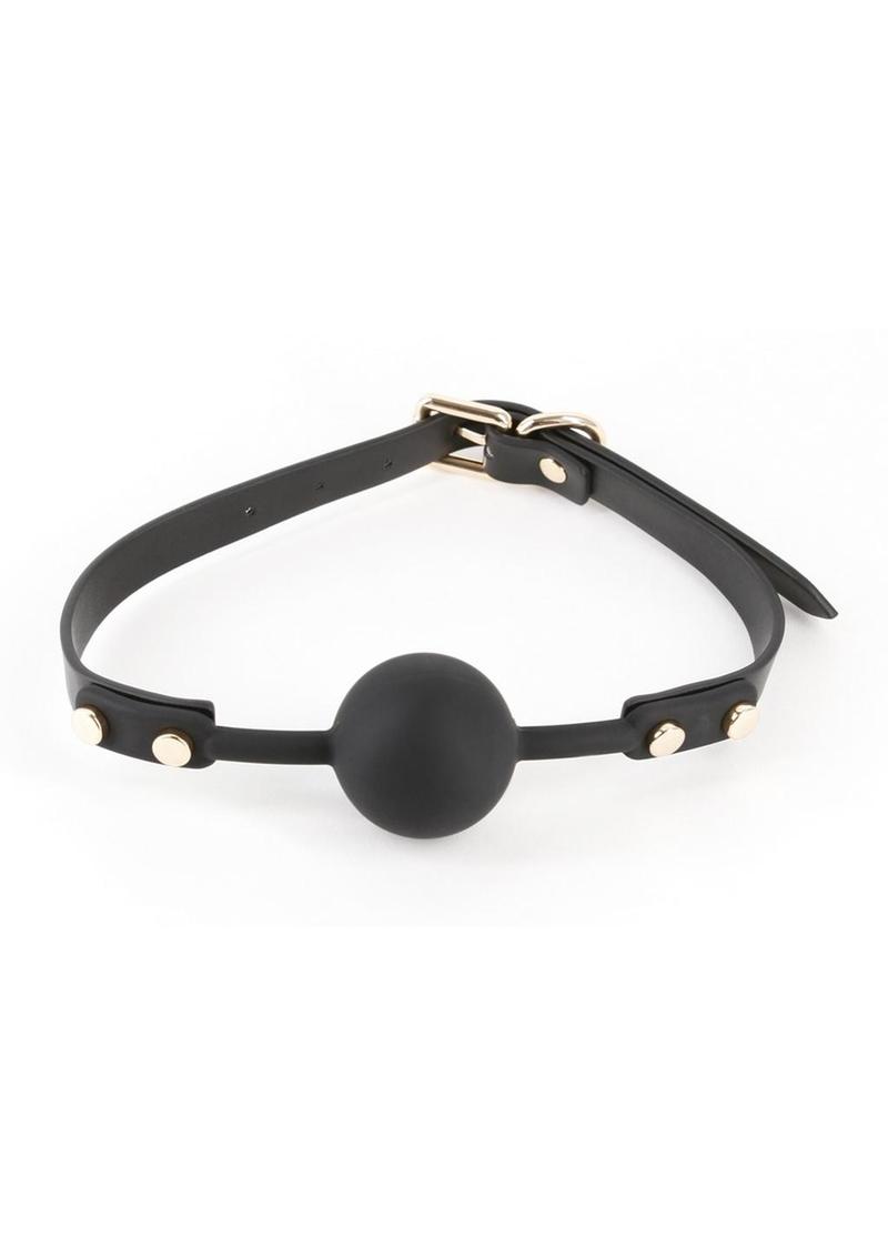 Load image into Gallery viewer, Fetish and Fashion Fran Silicone Ball Gag - Black
