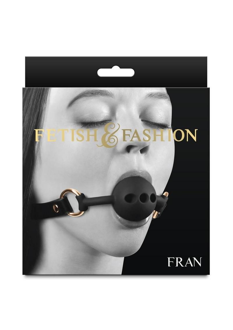 Load image into Gallery viewer, Fetish and Fashion Fran Silicone Ball Gag - Black
