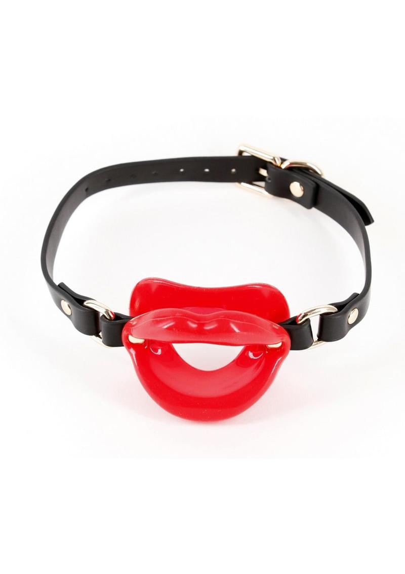 Load image into Gallery viewer, Fetish and Fashion Kourtney Silicone Ball Gag - Black/Red
