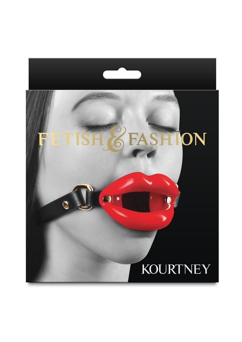 Load image into Gallery viewer, Fetish and Fashion Kourtney Silicone Ball Gag - Black/Red
