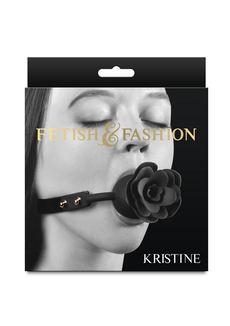 Load image into Gallery viewer, Fetish and Fashion Kristine Silicone Ball Gag - Black
