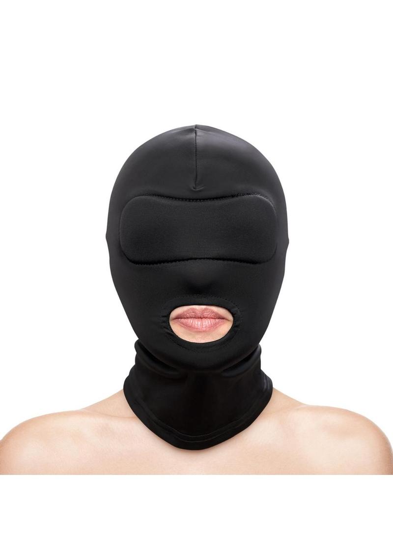 Load image into Gallery viewer, Fetish and Fashion Mouth Hood - Black - One Size
