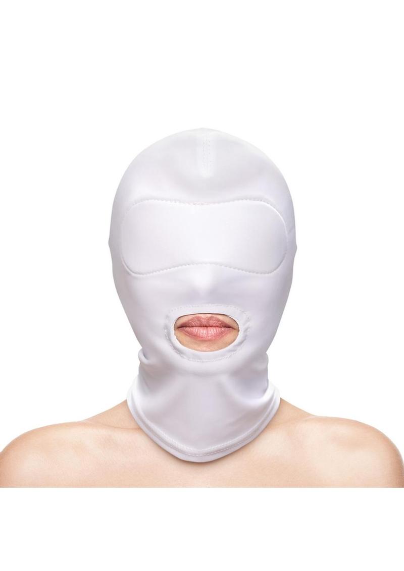 Load image into Gallery viewer, Fetish and Fashion Mouth Hood - White - One Size
