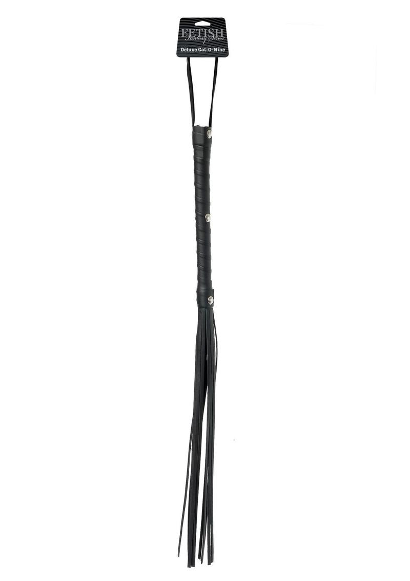 Load image into Gallery viewer, Fetish Fantasy Series Limited Edition Deluxe Cat O&#39; Nine Flogger - Black
