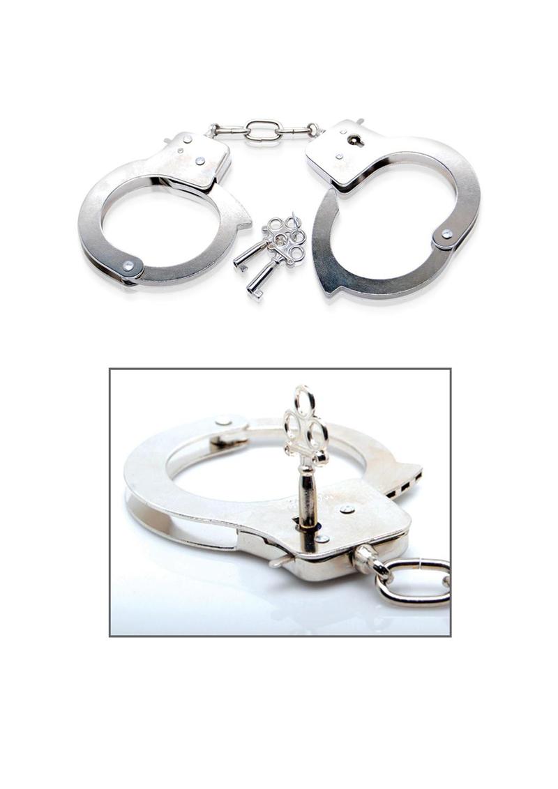 Load image into Gallery viewer, Fetish Fantasy Series Limited Edition Metal Handcuffs - Metal/Silver
