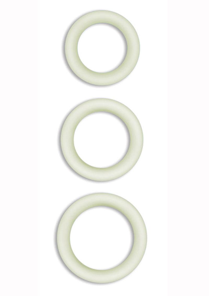 Load image into Gallery viewer, Firefly Halo Medium Silicone Cock Ring - Clear/Glow In The Dark - Medium
