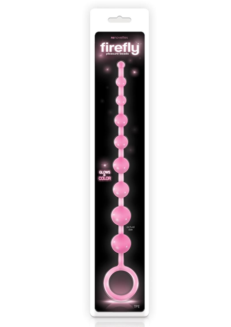 Load image into Gallery viewer, Firefly Pleasure Beads Glow In The Dark Anal Beads - Glow In The Dark/Pink
