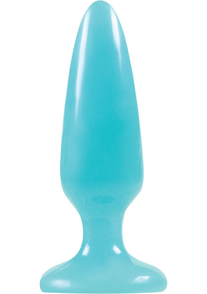 Load image into Gallery viewer, Firefly Pleasure Plug Butt Plug - Blue/Glow In The Dark
