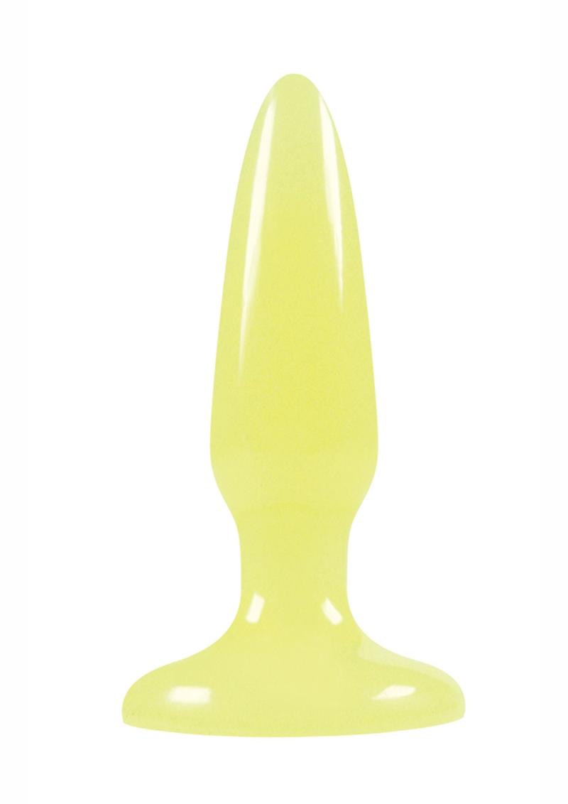 Load image into Gallery viewer, Firefly Pleasure Plug Mini Butt Plug - Glow In The Dark/Yellow
