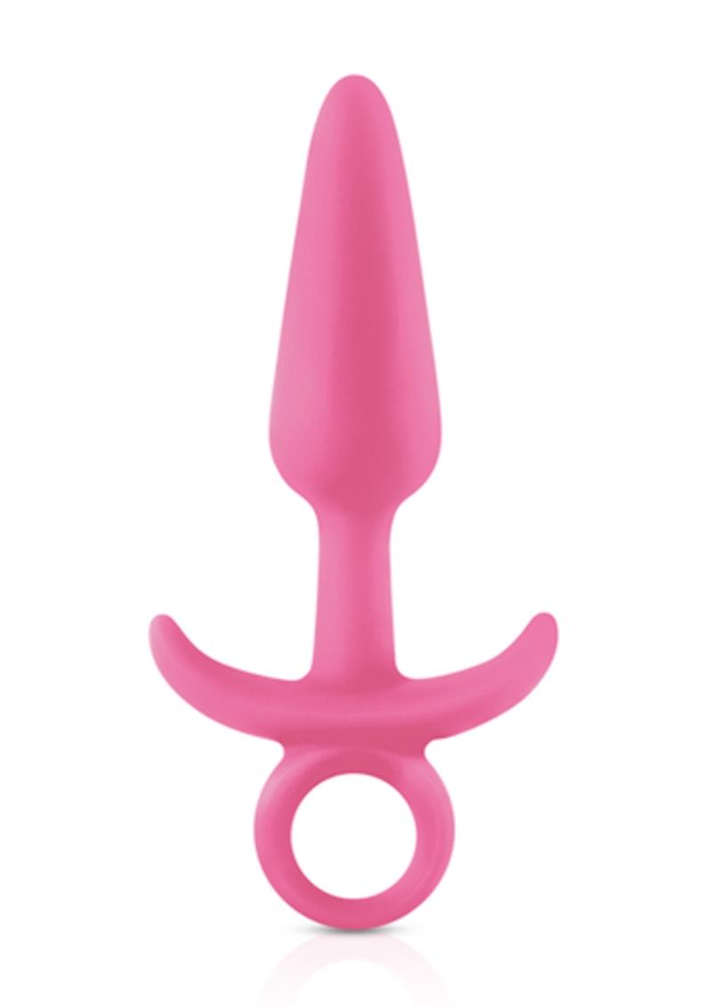 Load image into Gallery viewer, Firefly Prince Silicone Butt Plug - Glow In The Dark/Pink - Small
