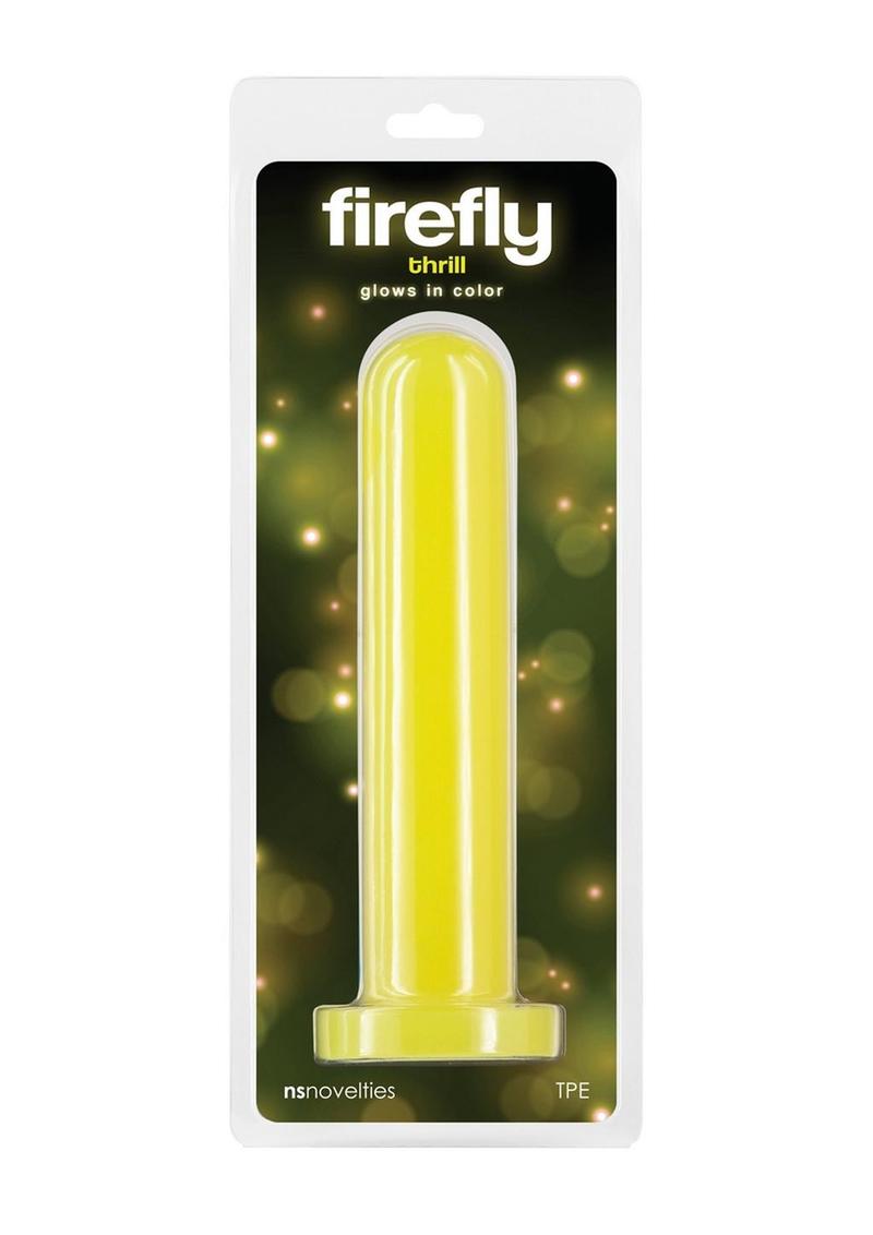 Load image into Gallery viewer, Firefly Thrill Glow In The Dark Dildo - Glow In The Dark/Yellow - Large
