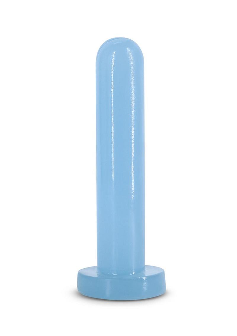 Load image into Gallery viewer, Firefly Thrill Glow In The Dark Dildo - Blue/Glow In The Dark - Small
