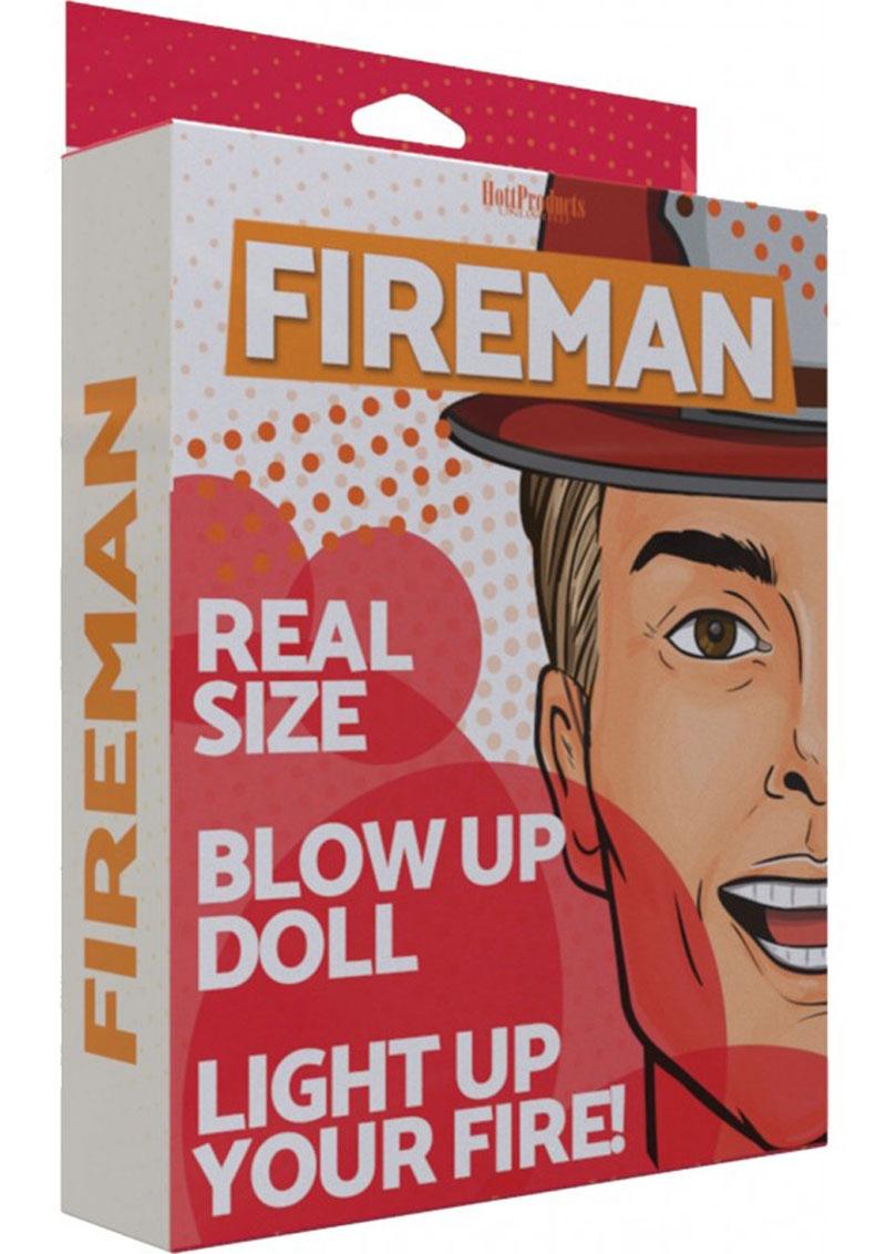 Load image into Gallery viewer, Fireman Blow-Up Doll - Vanilla - 5.5ft
