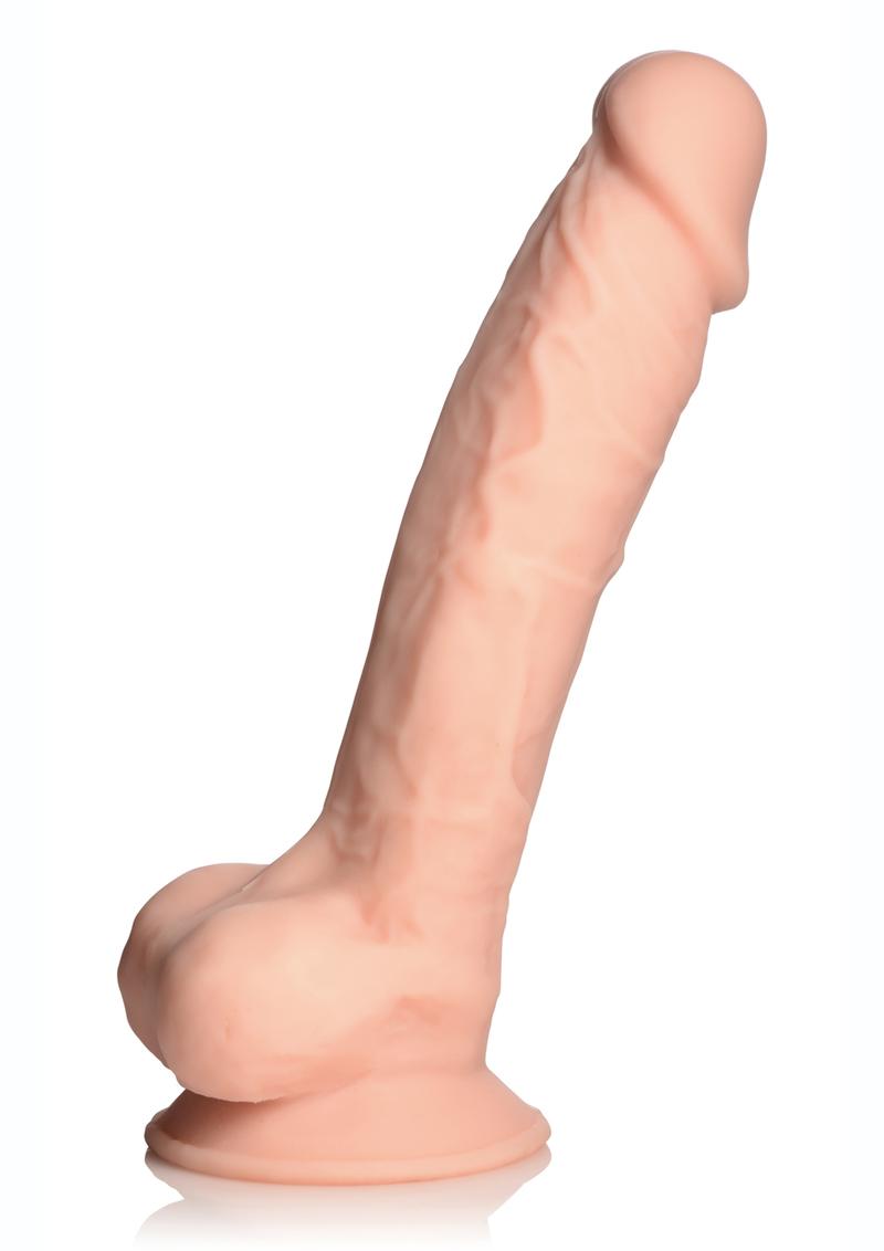 Load image into Gallery viewer, Fleshstixxx Silicone Bendable Dong with Balls - Vanilla - 7in
