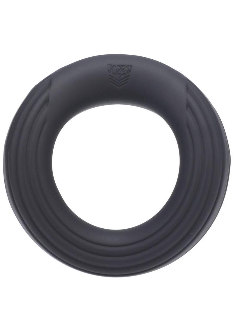 Load image into Gallery viewer, Fort Troff Rev Cock Throbber Rechargeable Silicone Cock Ring - Black
