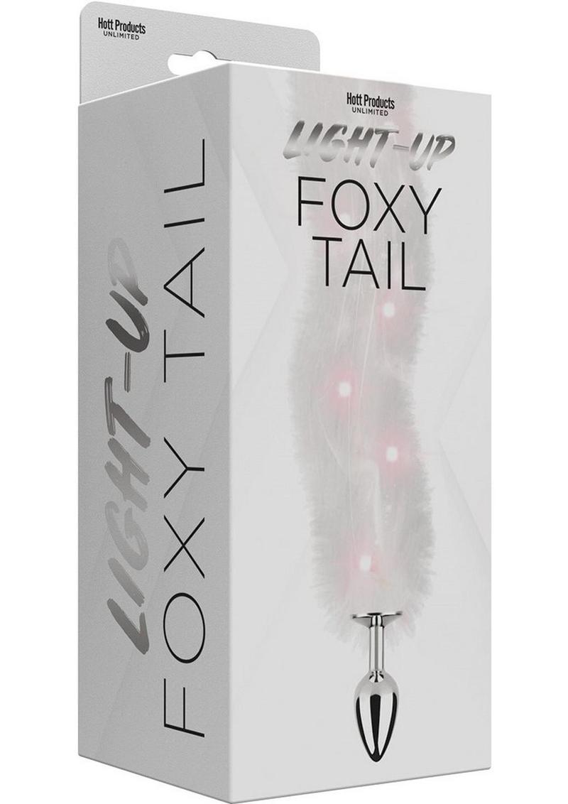 Load image into Gallery viewer, Foxy Tail Silicone Butt Plug - White
