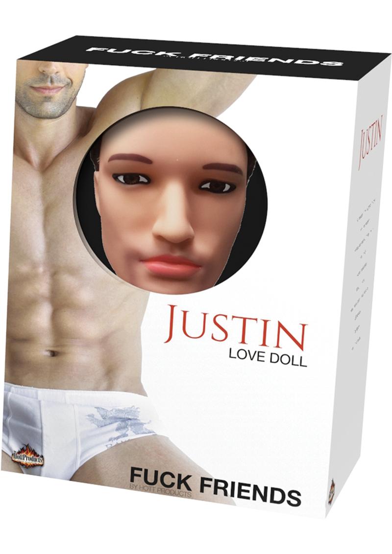 Load image into Gallery viewer, Fuck Friends Justin Inflatable 59in Love Doll with Vibrating Cock - Vanilla
