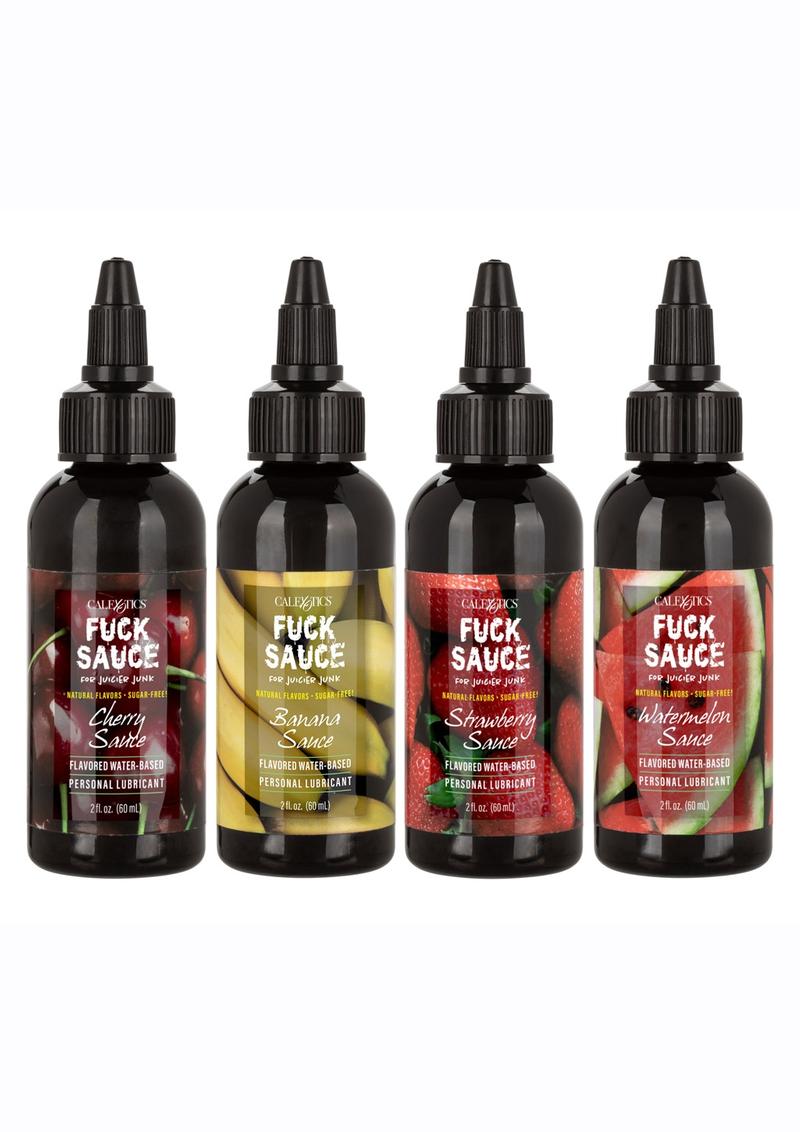 Load image into Gallery viewer, Fuck Sauce Flavored Water Based Personal Lubricant Variety - 2oz - 4 Pack
