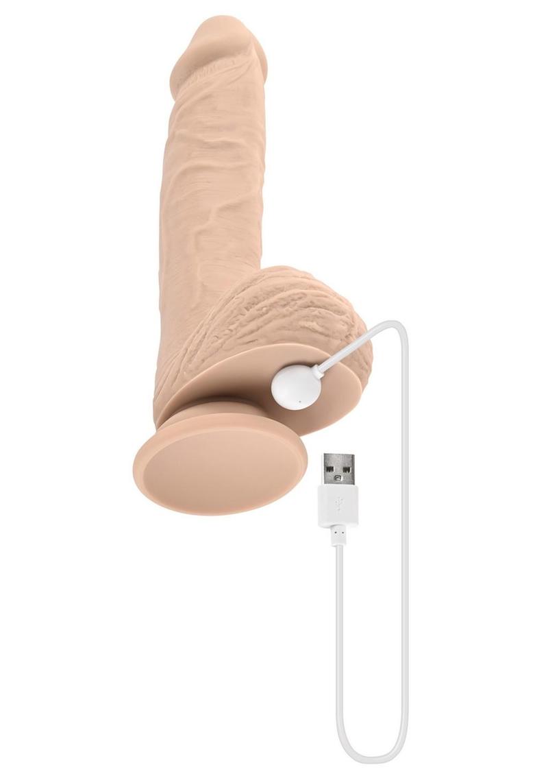 Load image into Gallery viewer, Full Monty Silicone Rechargeable Realistic Dildo with Remote
