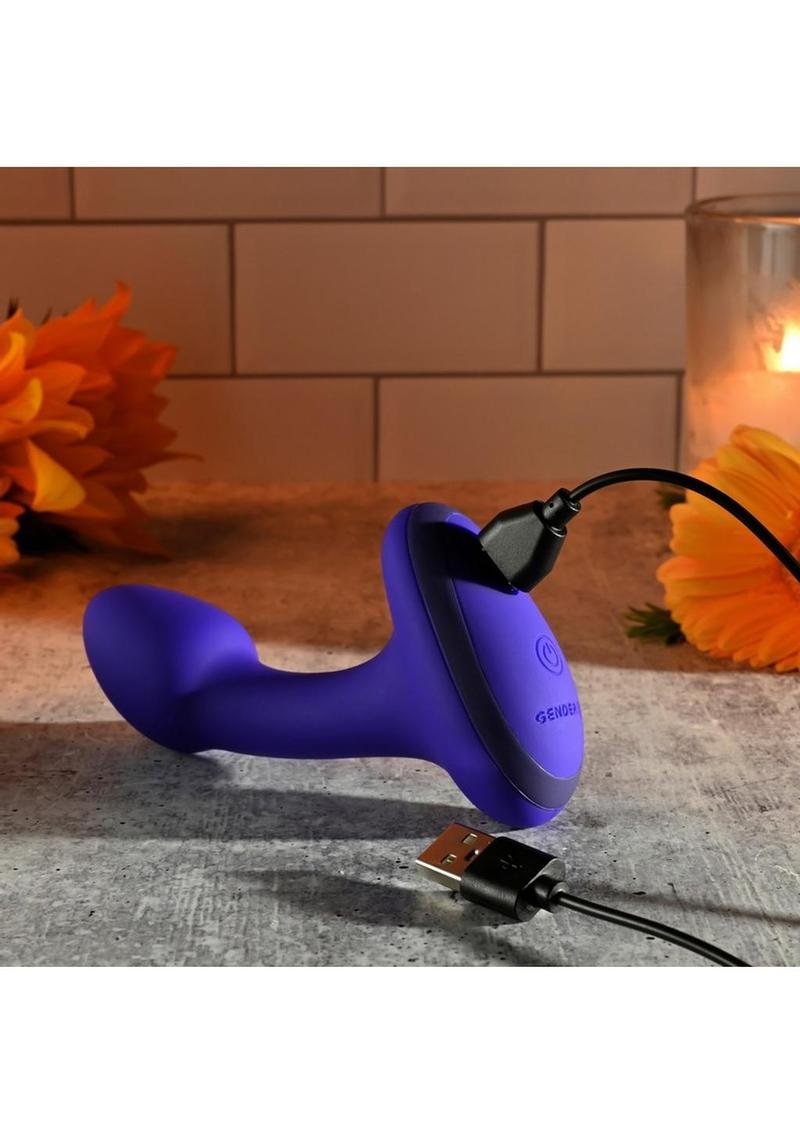 Load image into Gallery viewer, Gender X Anybody&#39;s Plug Rechargeable Silicone Vibrating Butt Plug
