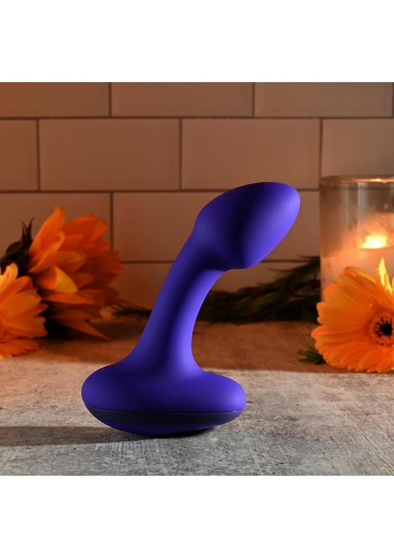 Load image into Gallery viewer, Gender X Anybody&#39;s Plug Rechargeable Silicone Vibrating Butt Plug - Blue
