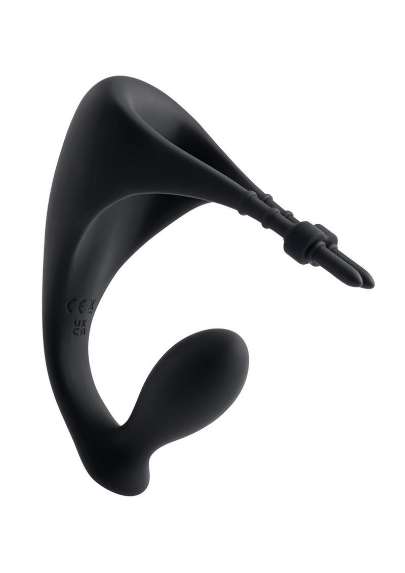 Load image into Gallery viewer, Gender X Back It Up Rechargeable Silicone Vibrating Butt Plug with Remote - Black
