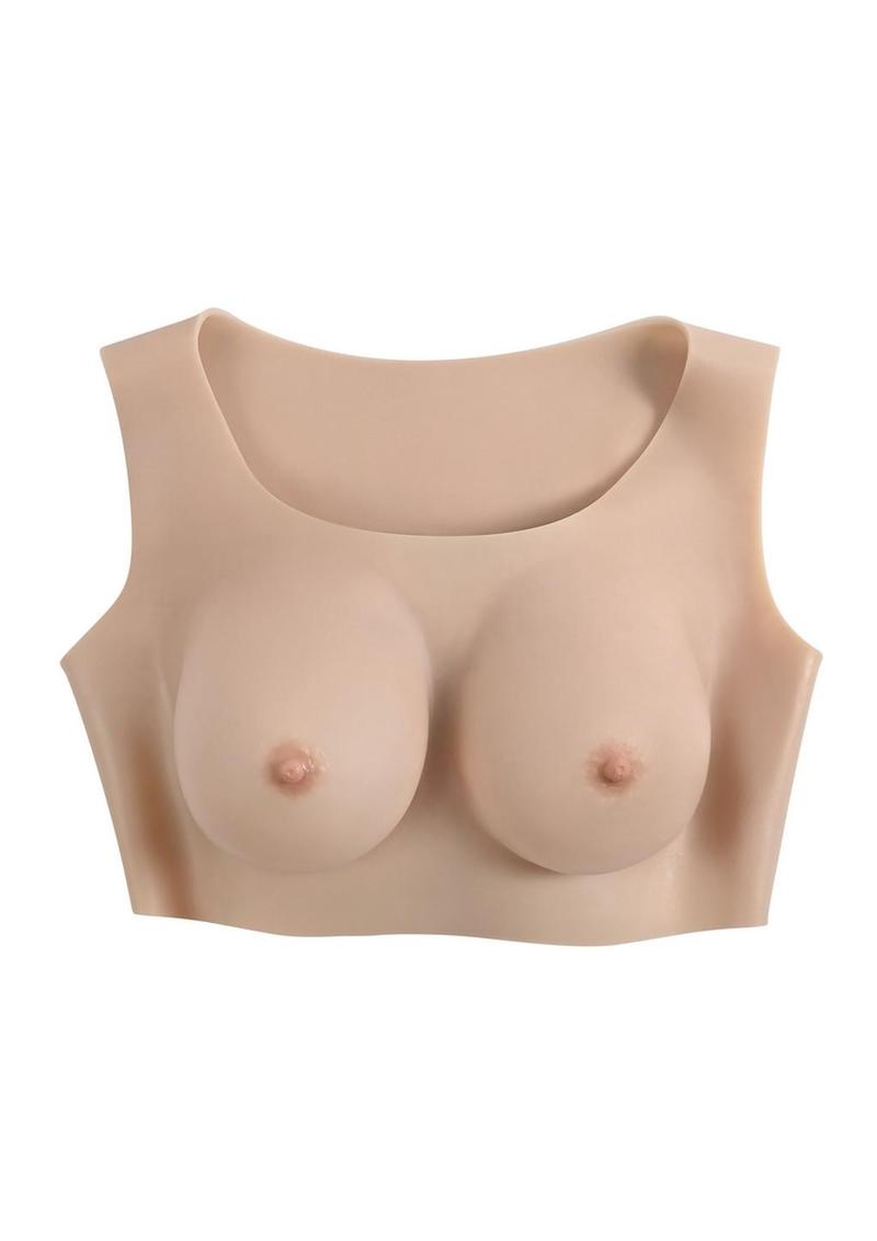 Load image into Gallery viewer, Gender X Breast Plate Silicone C Cup - Vanilla
