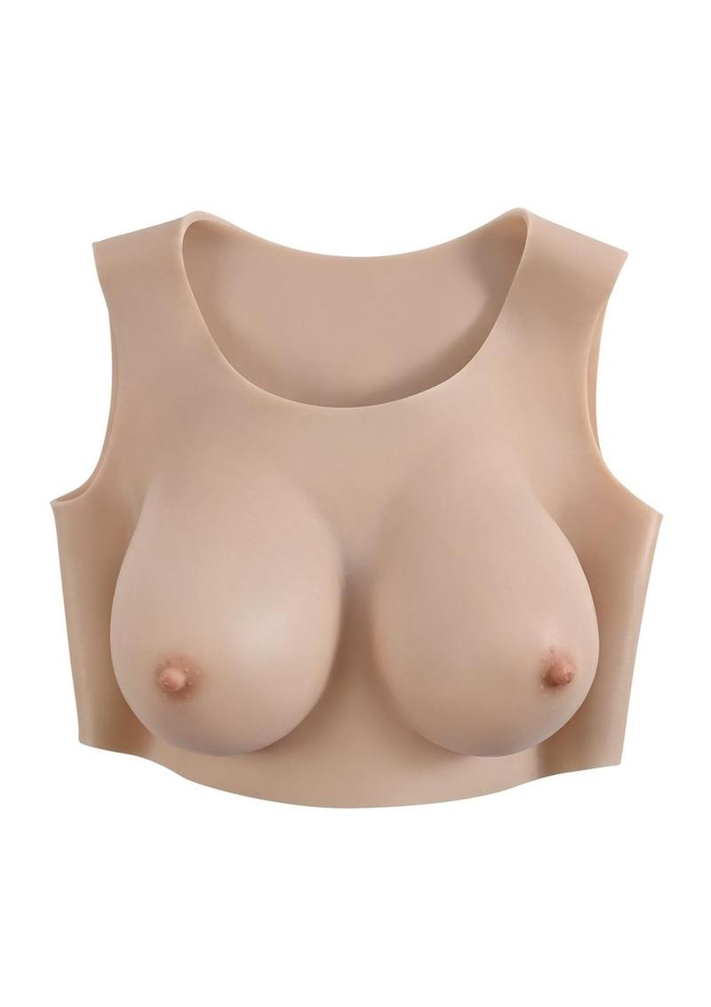 Load image into Gallery viewer, Gender X Breast Plate Silicone D Cup - Vanilla
