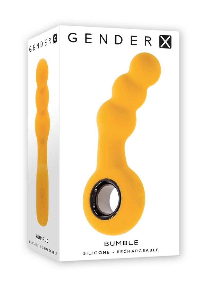 Load image into Gallery viewer, Gender X Bumble Rechargeable Silicone Anal Beads - Yellow
