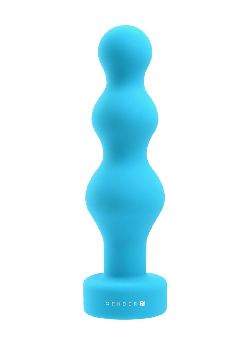 Load image into Gallery viewer, Gender X Plugged Up Rechargeable Silicone Anal Beads - Blue
