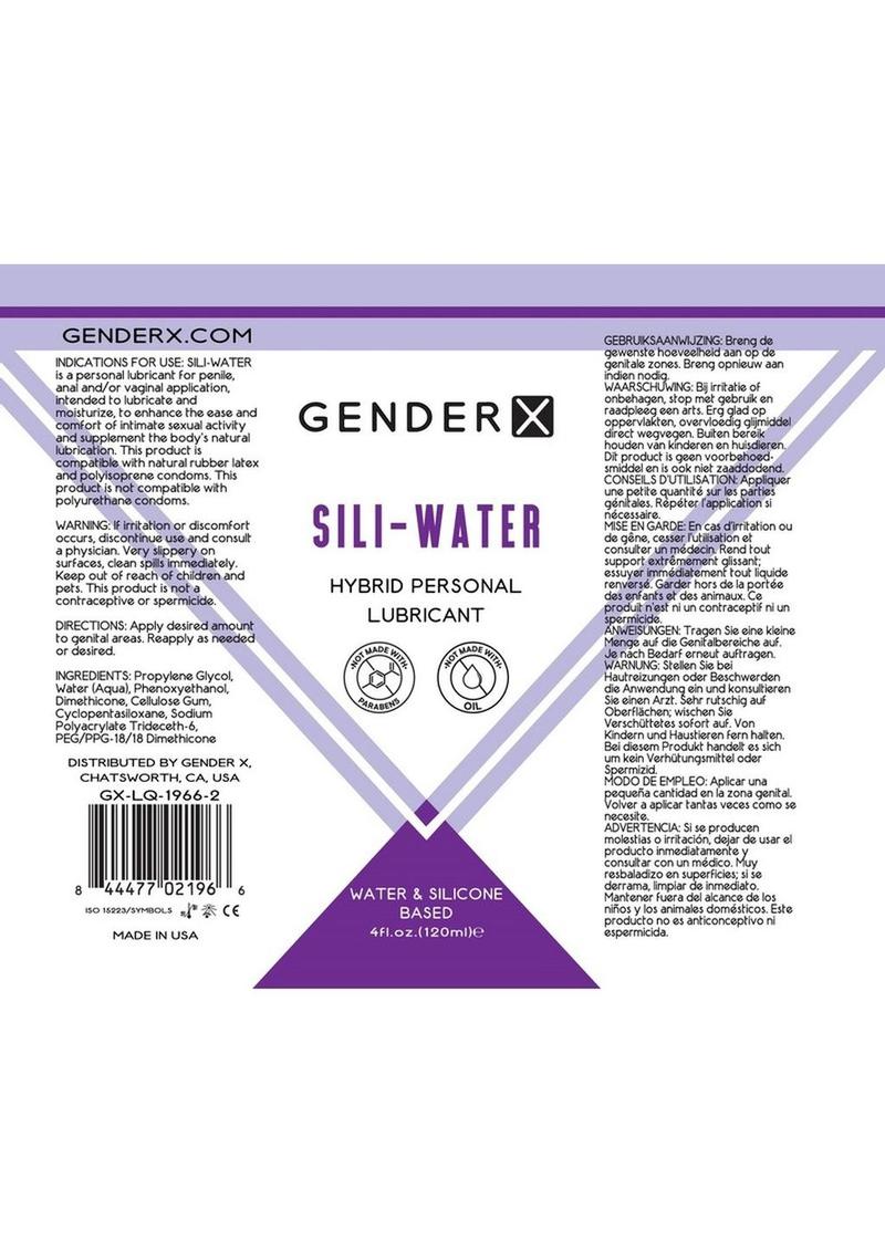 Load image into Gallery viewer, Gender X Sili-Water Hybrid Lubricant - 4oz
