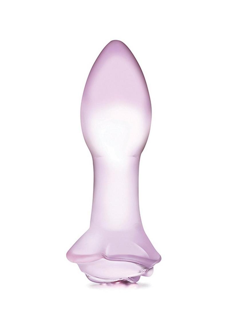 Load image into Gallery viewer, Glas Blossom Ring Glass Anal Plug
