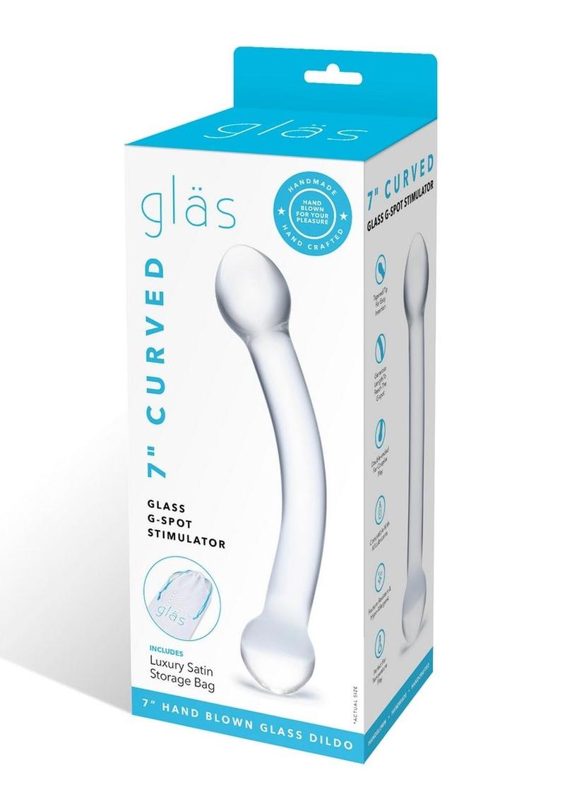 Load image into Gallery viewer, Glas Curved Glass G-Spot Stimulator - Clear - 7in
