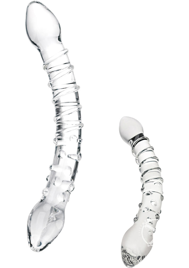 Load image into Gallery viewer, Glas Double Trouble Glass Dildo - Clear
