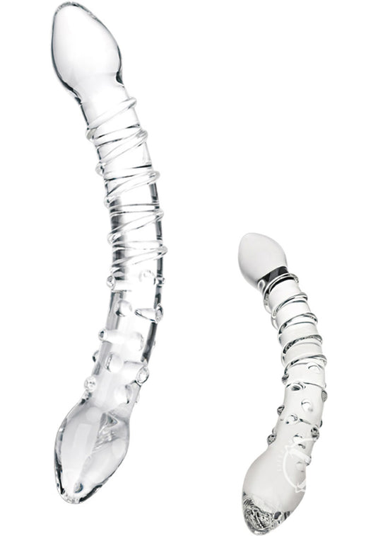 Glas Double Trouble Glass Dildo - Clear