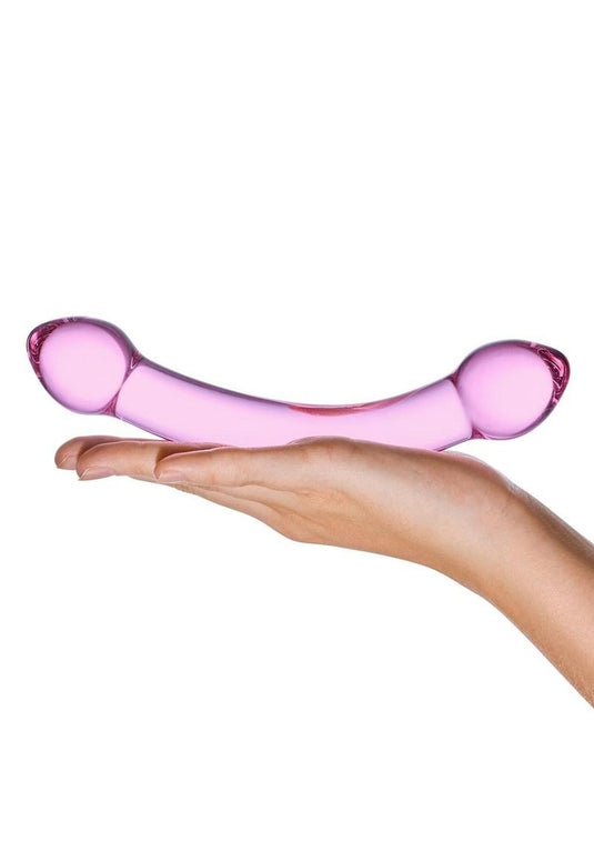 Glas Double Trouble Purple Dildo