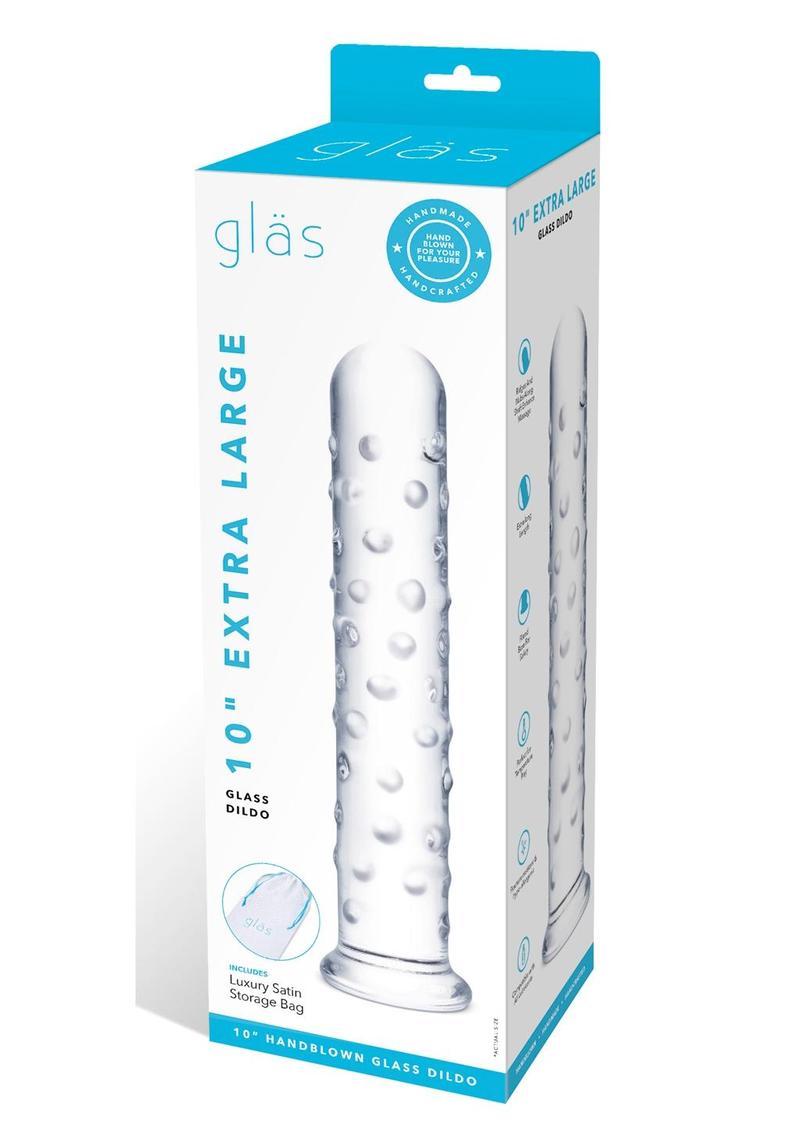 Load image into Gallery viewer, Glas Extra Large Glass Dildo - Clear - XLarge - 10 In
