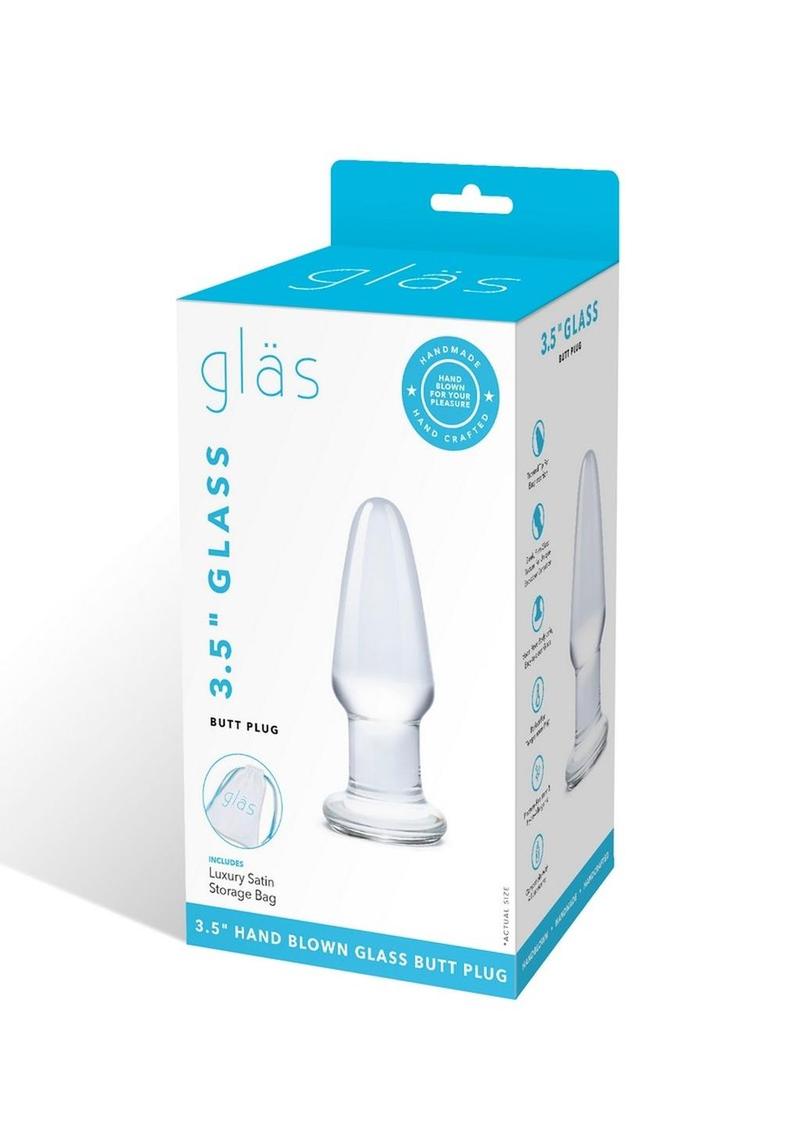 Load image into Gallery viewer, Glas Glass Butt Plug - Clear - 3.5in
