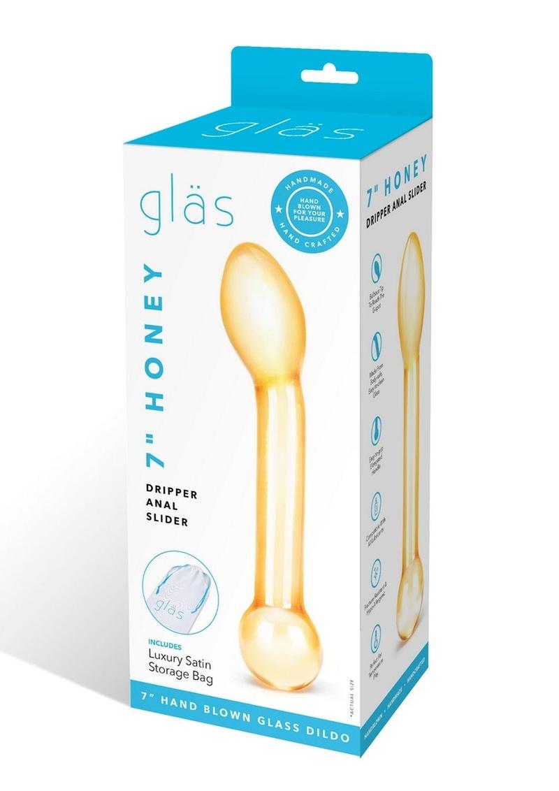 Load image into Gallery viewer, Glas Honey Dripper Anal Slider - Orange
