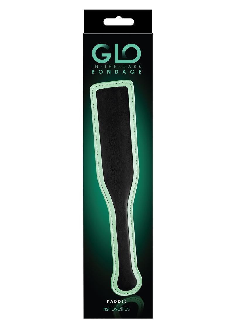 Load image into Gallery viewer, Glo Bondage Glow In The Dark Paddle - Glow In The Dark/Green
