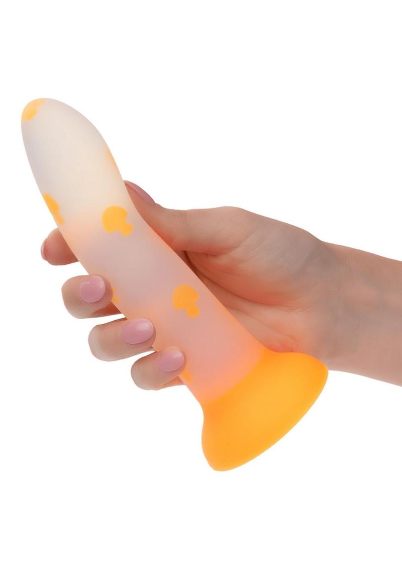 Load image into Gallery viewer, Glow Stick Mushroom Silicone Glow In The Dark Dildo with Suction Base
