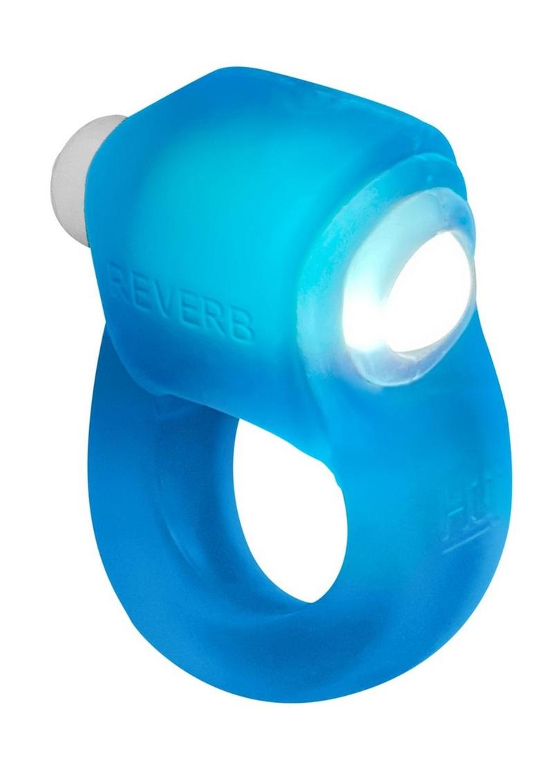 Load image into Gallery viewer, Glowdick Silicone Cockring with Led - Blue Ice - Blue
