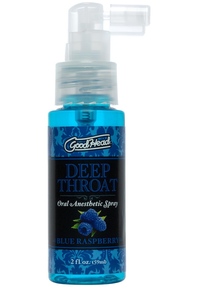 Load image into Gallery viewer, Goodhead Deep Throat Oral Anesthetic Spray Blue Raspberry - 2oz
